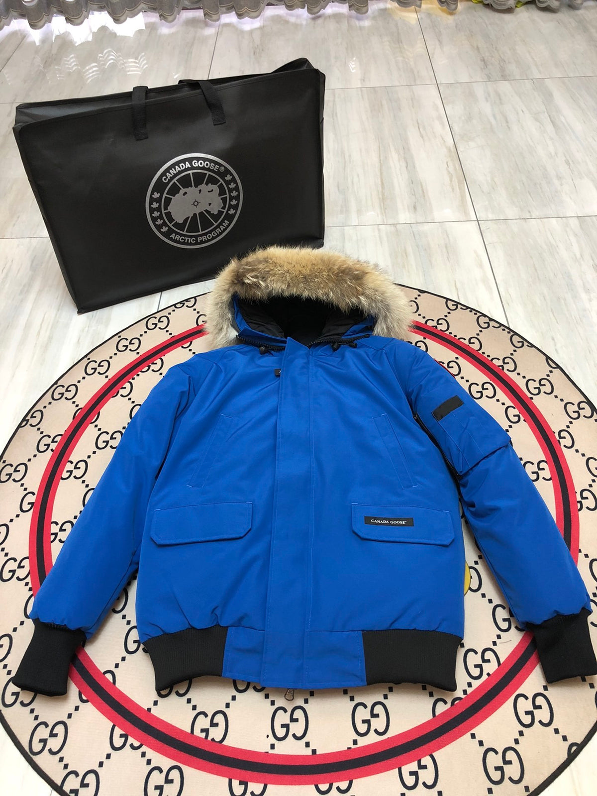 Canada Goose Chilliwack Hooded Bomber Jacket | Royal Blue