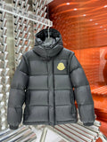 Moncler Detachable-Sleeve Hooded Puffer Jacket in Charcoal