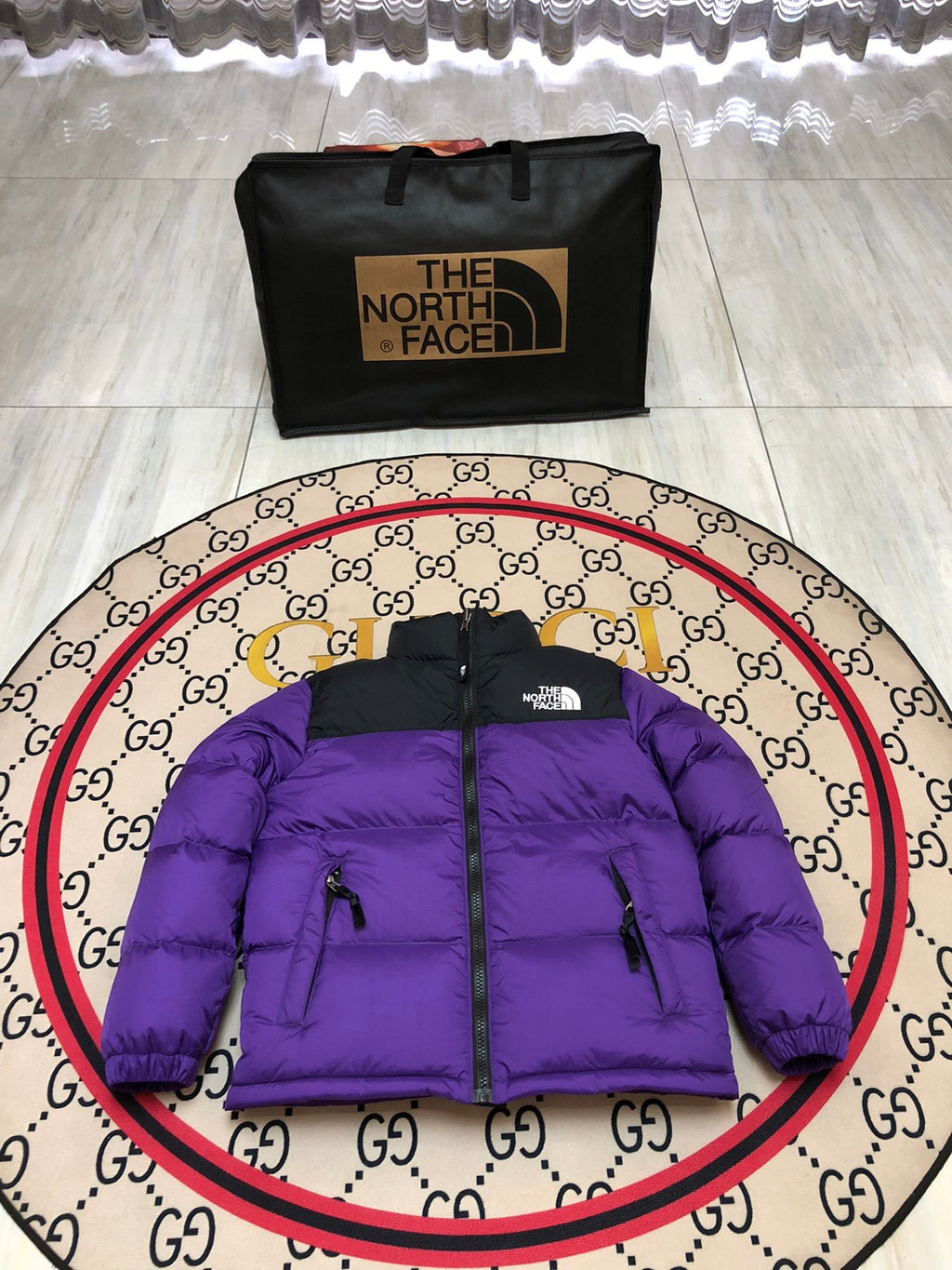 The North Face 1996 Kids' Puffer Jacket | Purple & Black