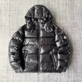 Moncler Maya Hooded Puffer Jacket in Glossy Black