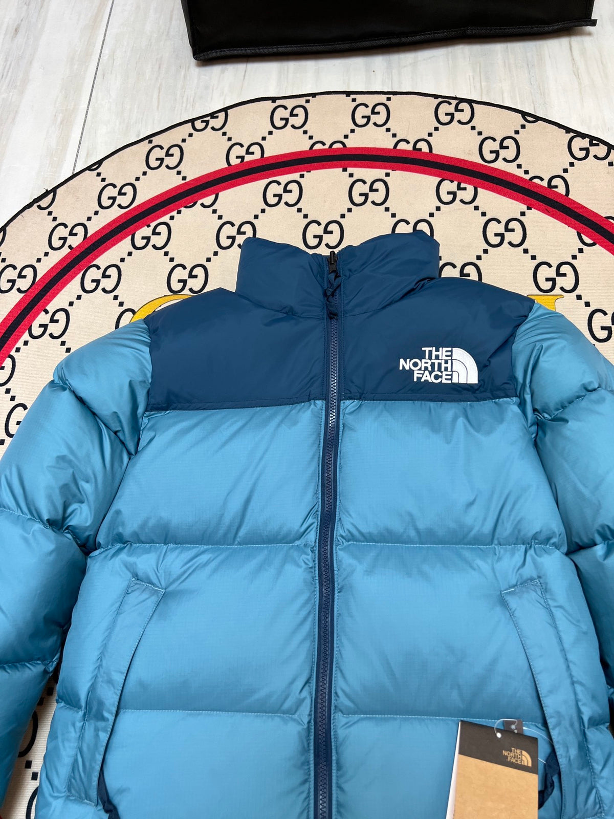 The North Face 1996 Stand-Collar Puffer Jacket | Blue & Navy