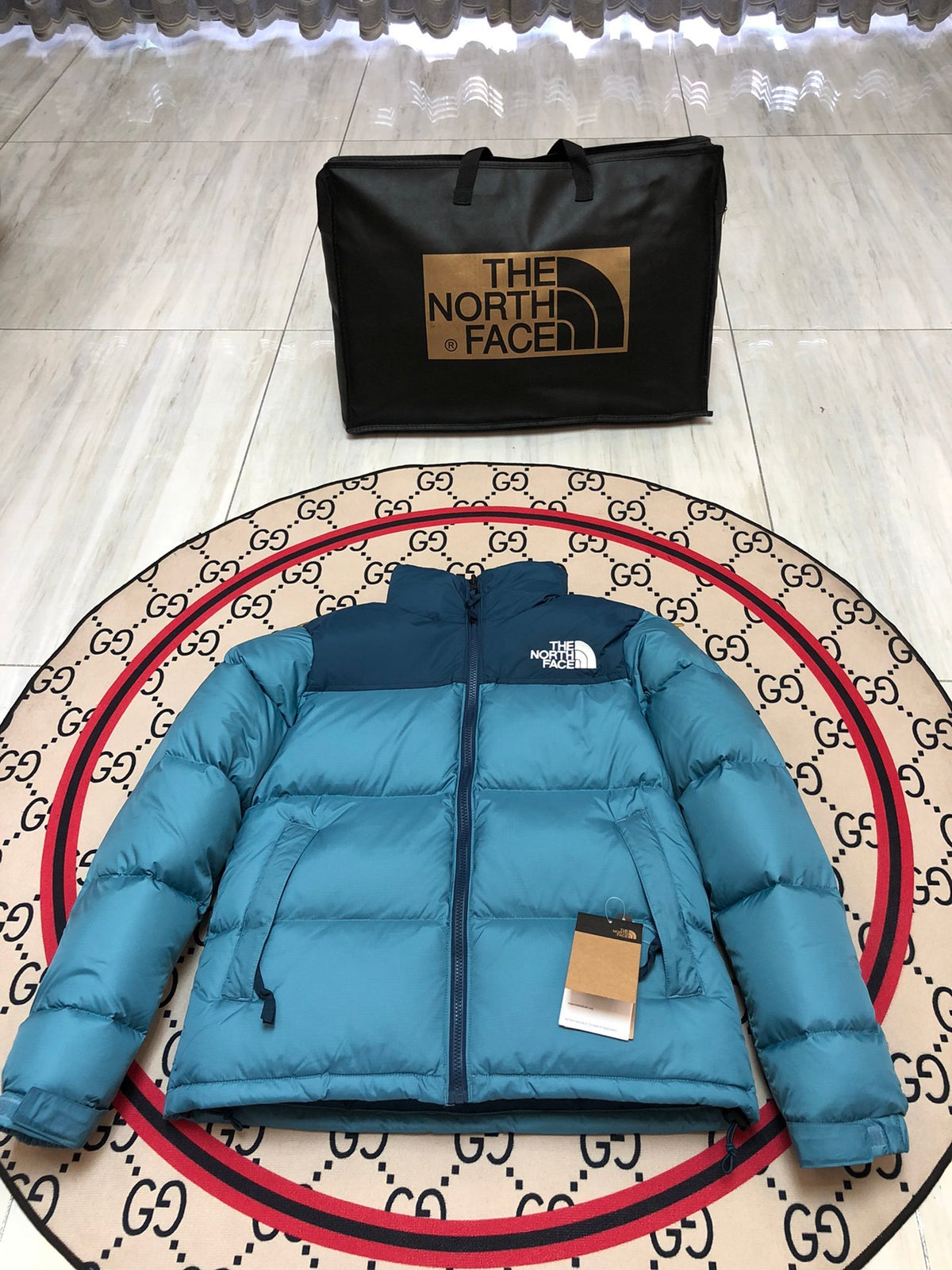 The North Face 1996 Stand-Collar Puffer Jacket | Blue & Navy