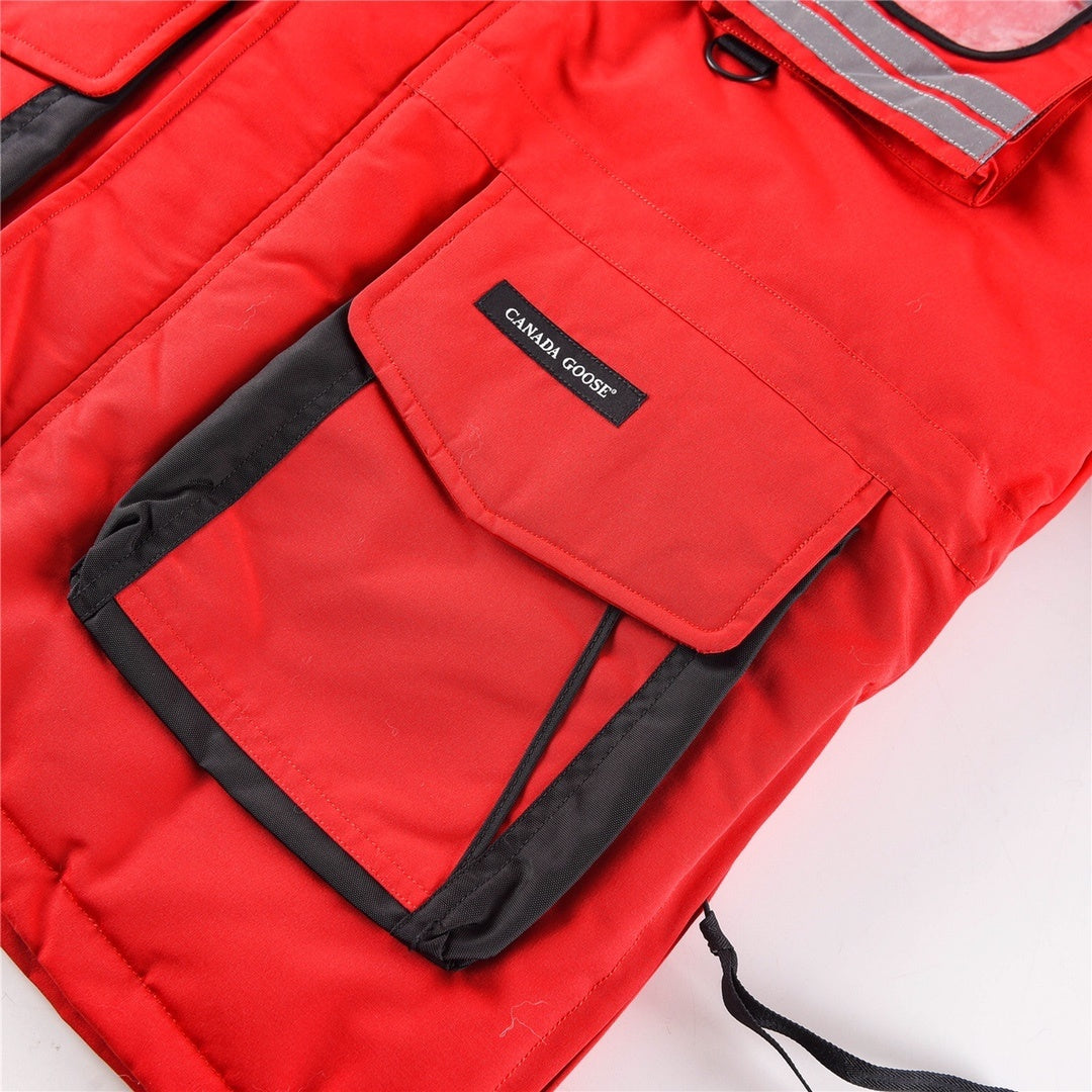 Canada Goose Snow Mantra Hooded Parka in Red