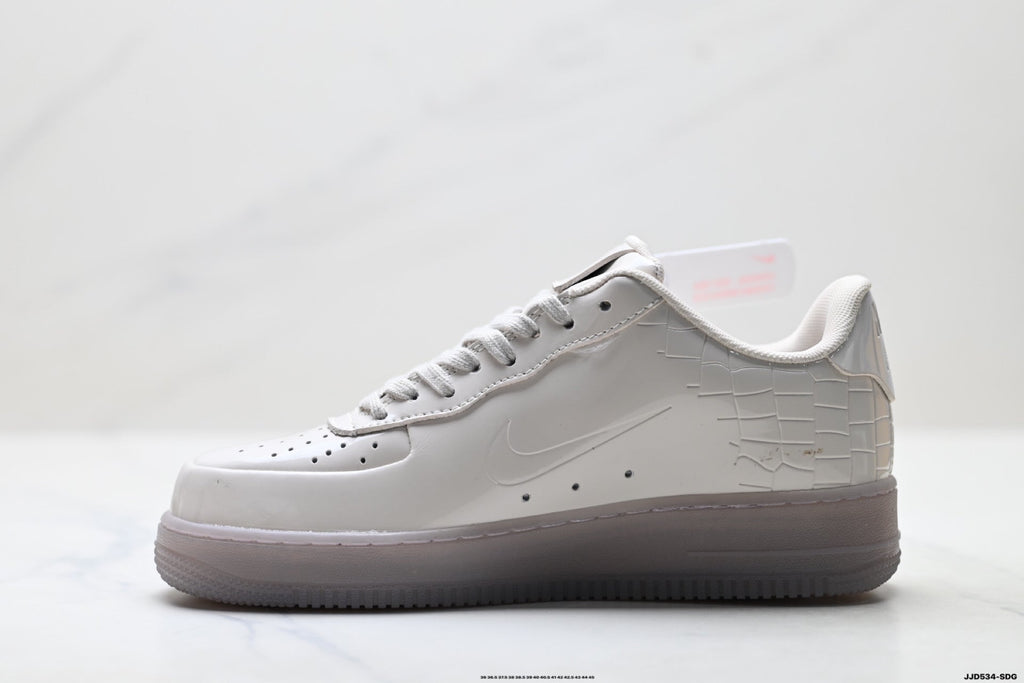 Nike Air Force 1 Low Triple White Unisex Sneakers Style 05