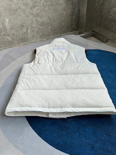 Canada Goose White Quilted Puffer Vest