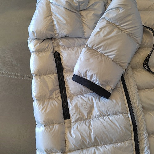 Canada Goose Silver-Gray Hooded Puffer Jacket