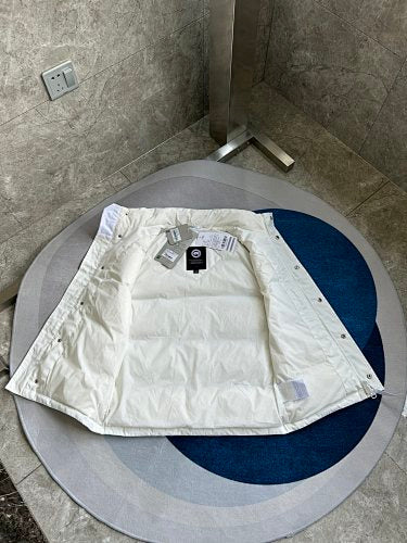 Canada Goose White Quilted Puffer Vest