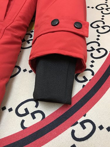 Canada Goose Women's Red Longline Hooded Parka (15)