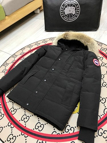 Canada Goose Black Quilted Hooded Parka – Men's & Women's Styles (14)