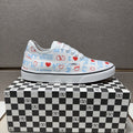 Vans Men's White Graphic Low-Top Sneakers