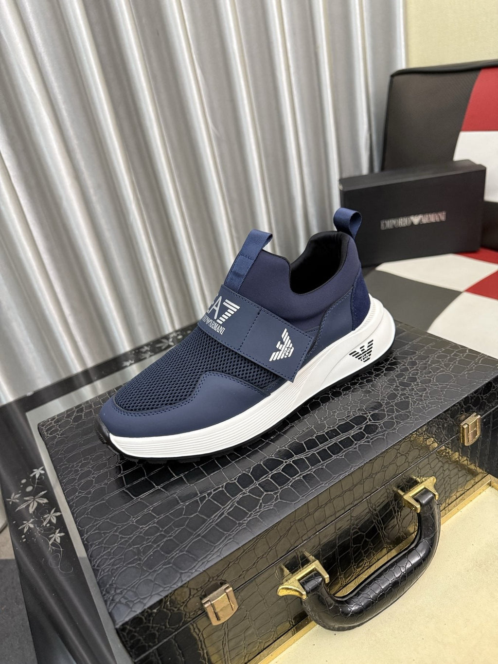 Armani EA7 Mesh Slip-On Sneakers
