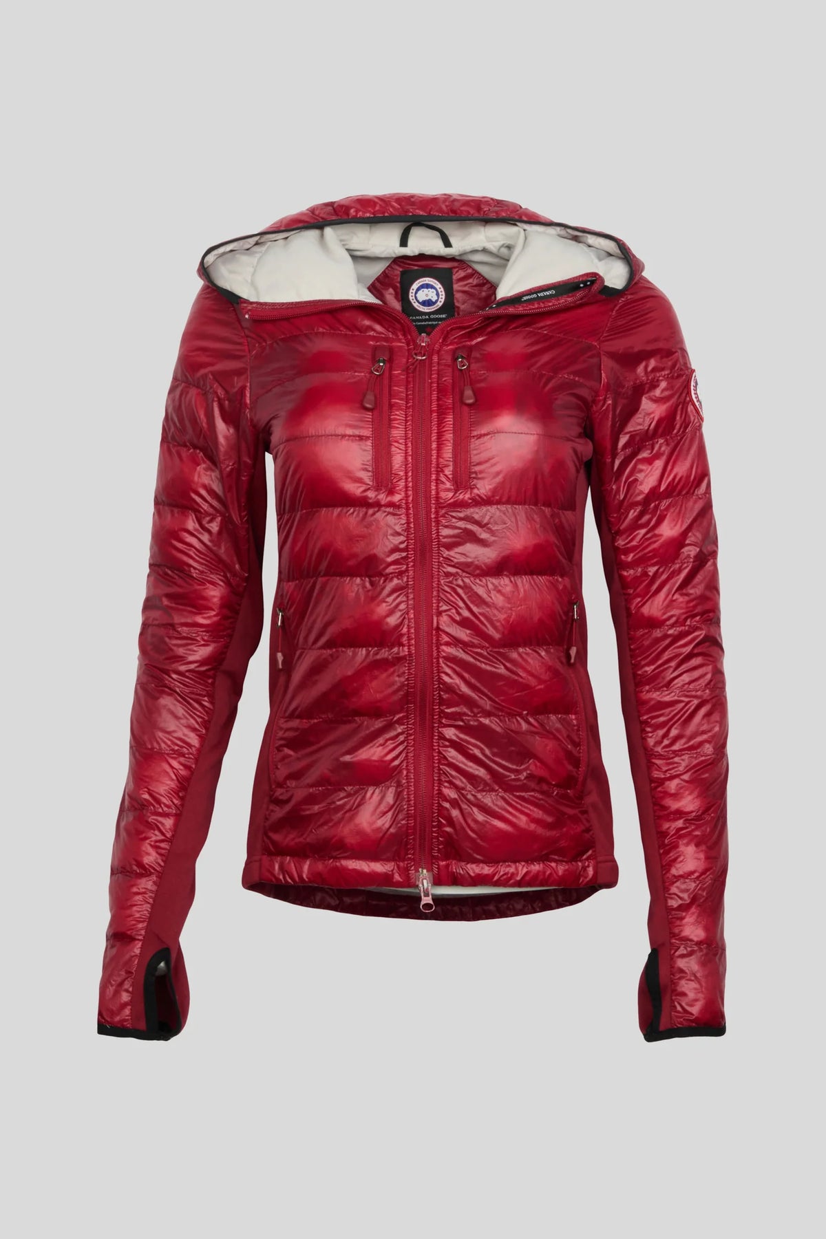 Canada Goose HyBridge Lite Hooded Quilted Jacket – Red